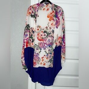 Fashion Nova Multicolor Floral Scarf